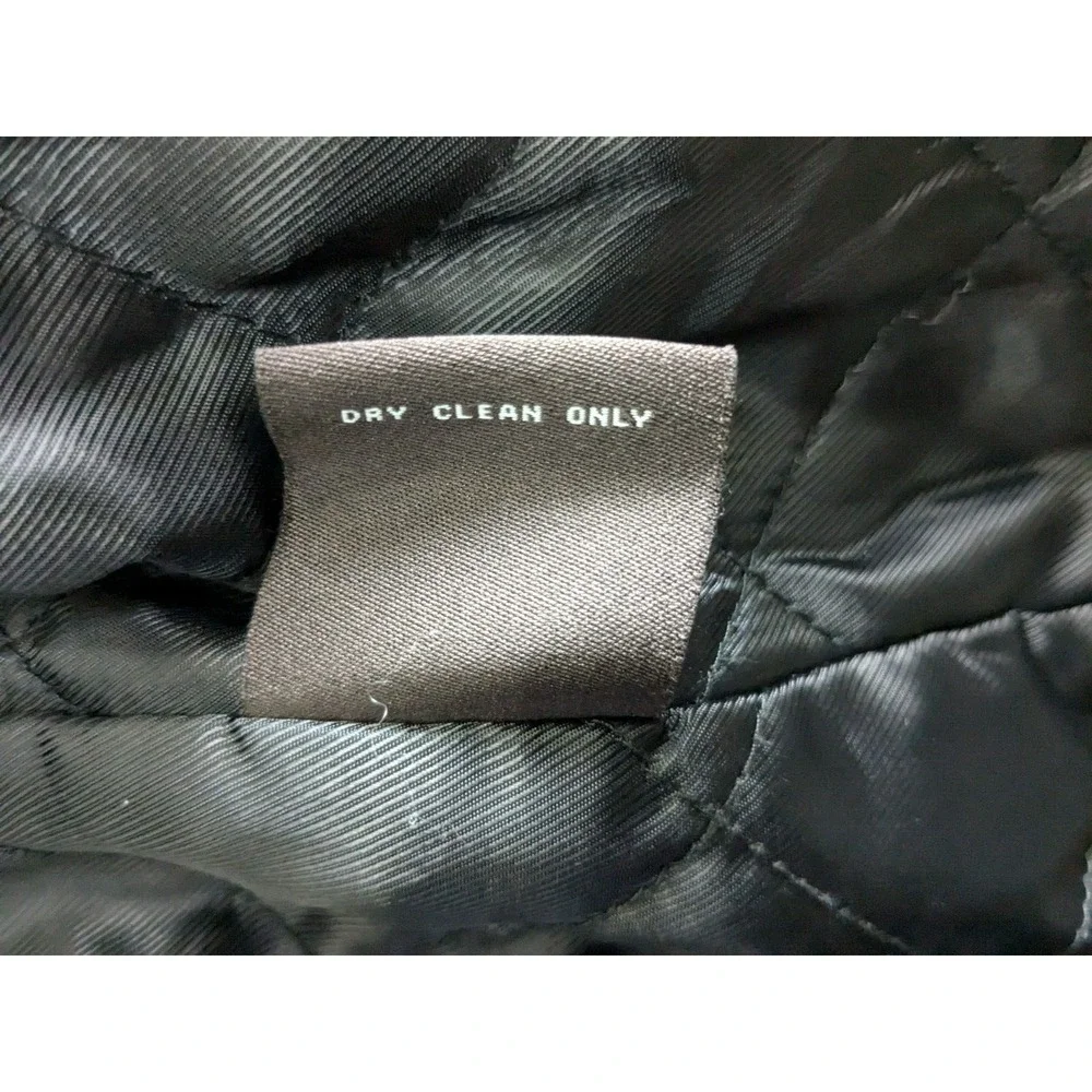Michael Kors Men's Black Insulated Notch Lapel Double Breasted Size L Coat - Picture 10 of 12